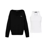 Black (Sweater+Tank Top)