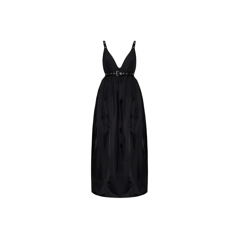 GANNI Duchesse Strap Dress-0