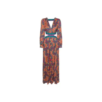 DVF Diane Von Furstenberg Alejandro Graphic-print Maxi Dress