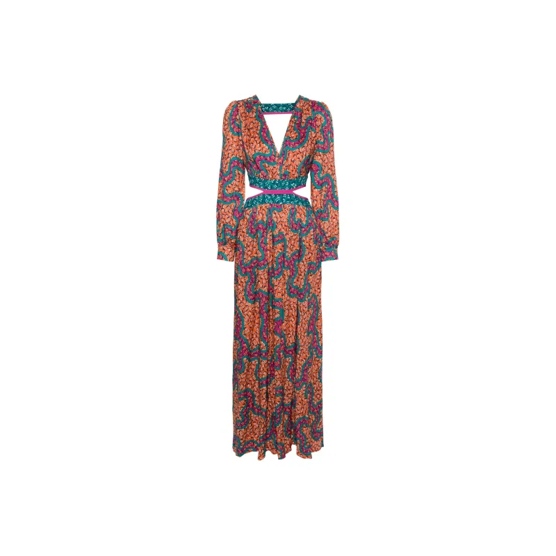 DVF Diane Von Furstenberg Alejandro Graphic-print Maxi Dress-0