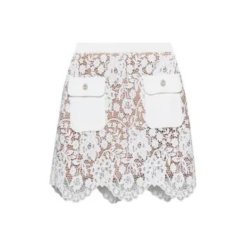 Self-portrait Cord Laced Mini Skirt