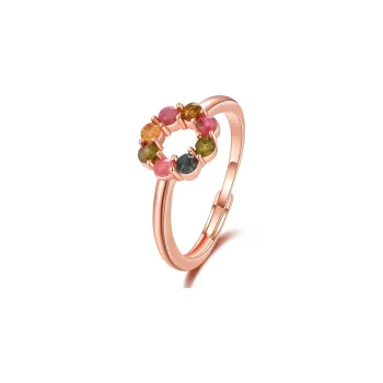 MINGTAIZHUBAO Natural Tourmaline Rings Unisex