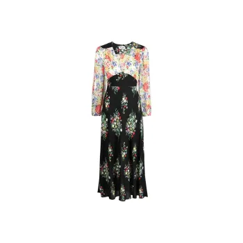 Rixo SS25 Long Sleeved Dress Women's Black