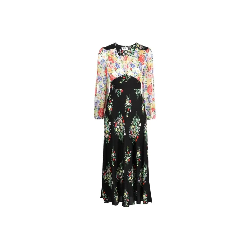 Rixo SS25 Long Sleeved Dress Women's Black-0