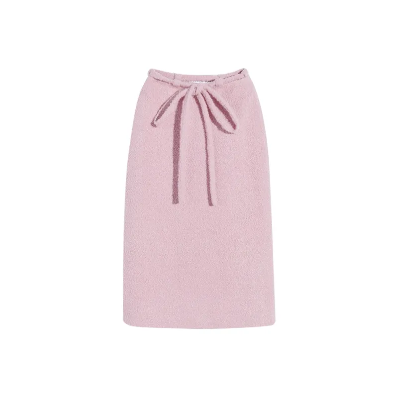 Ouyang Casual Long Skirts Women's Pink-0