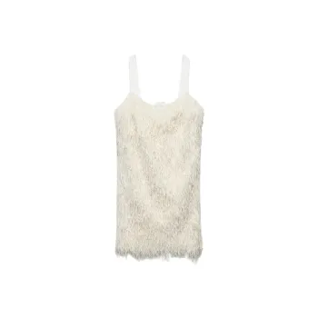 ZARA Slip Dresses Women's White