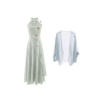 Udon House Skirt Set Women's Green