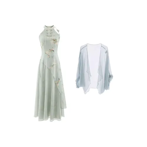 Udon House Skirt Set Women's Green