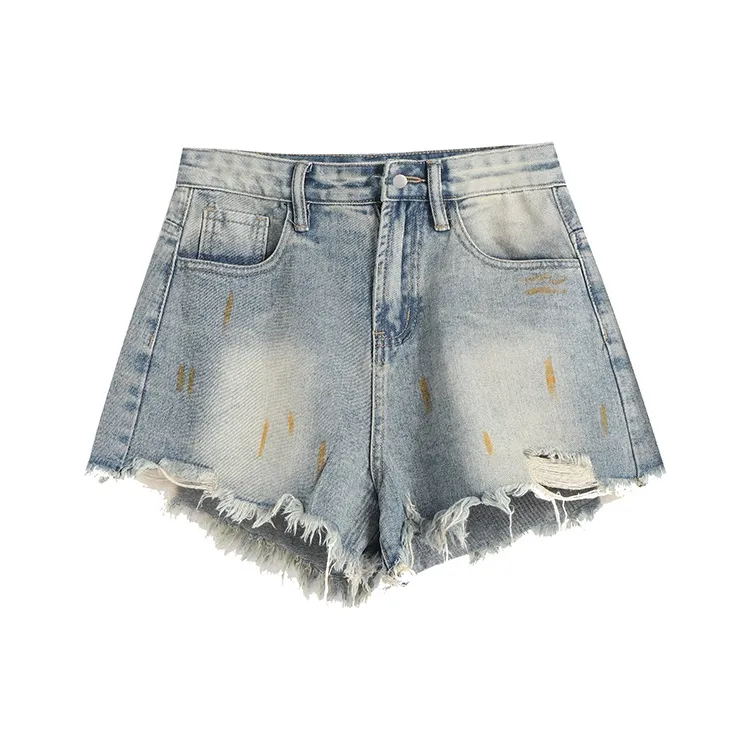 TWOPLUMGIRLS Denim Shorts Women's Vintage Blue-0