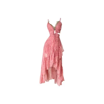 Icicofficial Slip Dresses Women's Pink