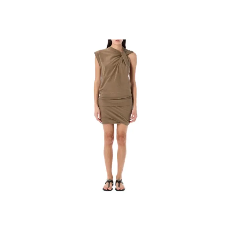 ISABEL MARANT ETOILE SS25 Sleeveless Dress Women's Light Umber-0