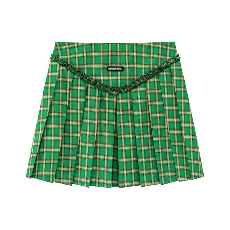 CHUU Casual Short Skirts Women's Green-0