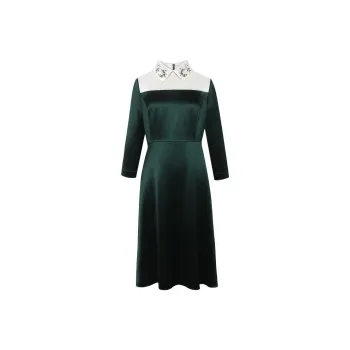BBLLUUEE Long Sleeved Dress Women's Turquoise