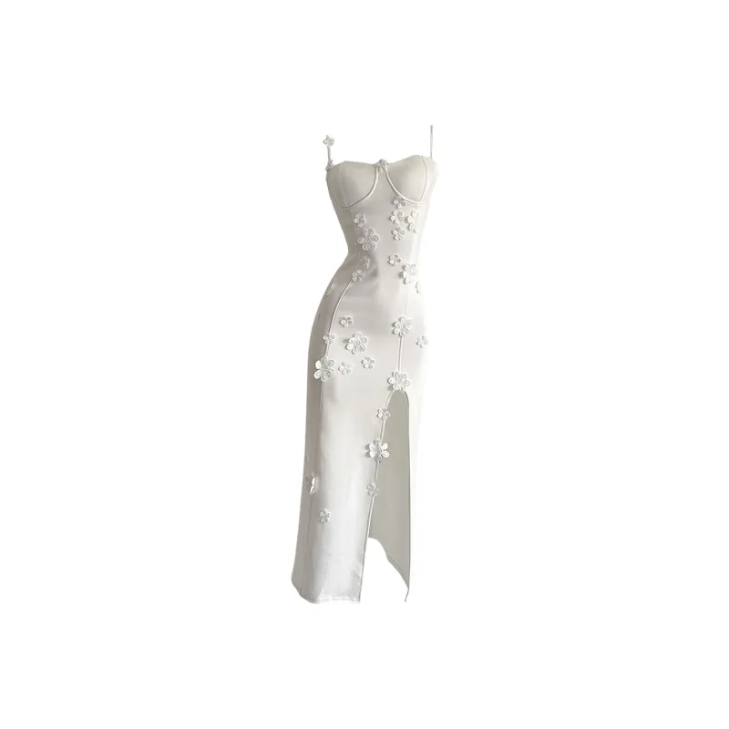 GTLA Slip Dresses Women's White-1