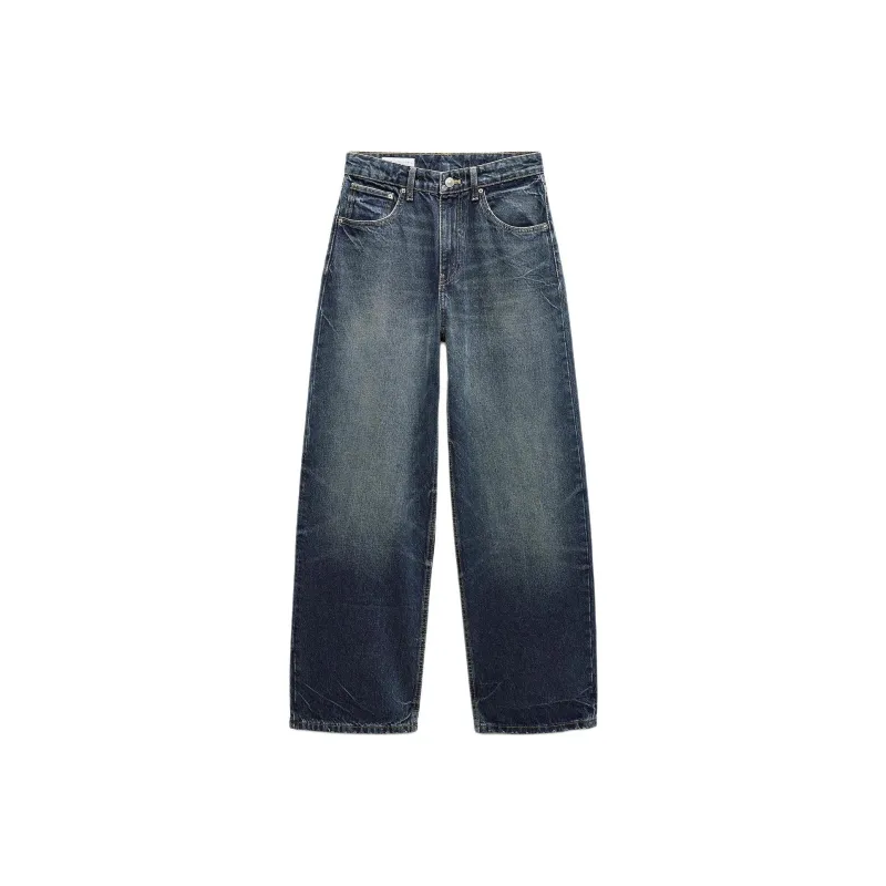 ZARA Jeans Women's Marine Blue-0