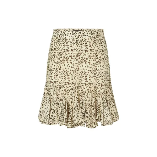 MOCO Casual Short Skirts Women's Multicolor Leopard Print