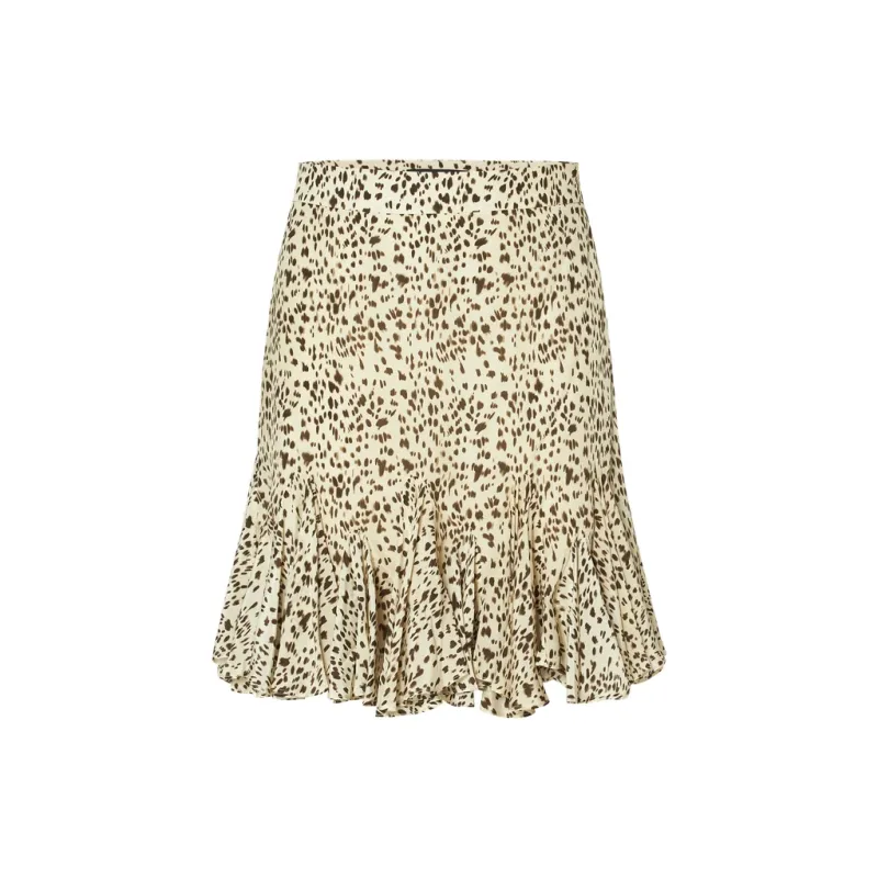 MOCO Casual Short Skirts Women's Multicolor Leopard Print-0
