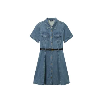 Hotwind Long Sleeved Dress Women's Blue