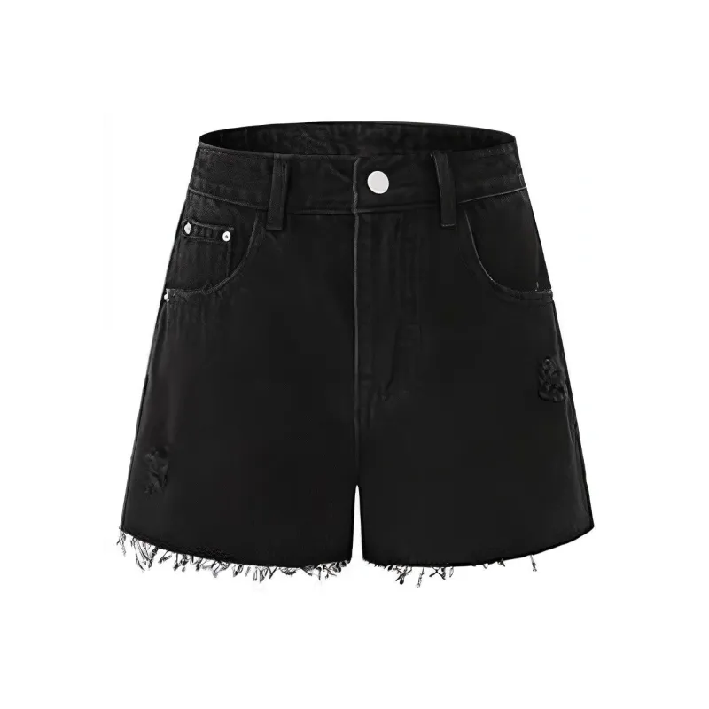 MacyMccoy Denim Shorts Women's Black-0