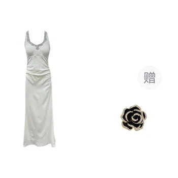 ONNFB Slip Dresses Women's Apricot
