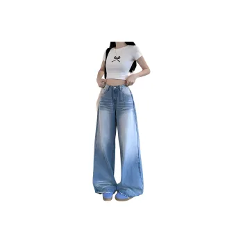 DanerWang Jeans Women's Blue