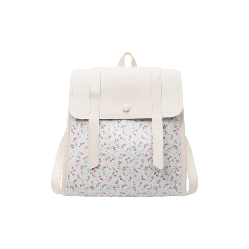 Bueno PU Backpack Women's Blue Floral/Red Floral-4