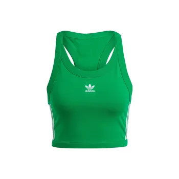 adidas originals Adicolor Classics 3 Stripes Short Tank Top Green