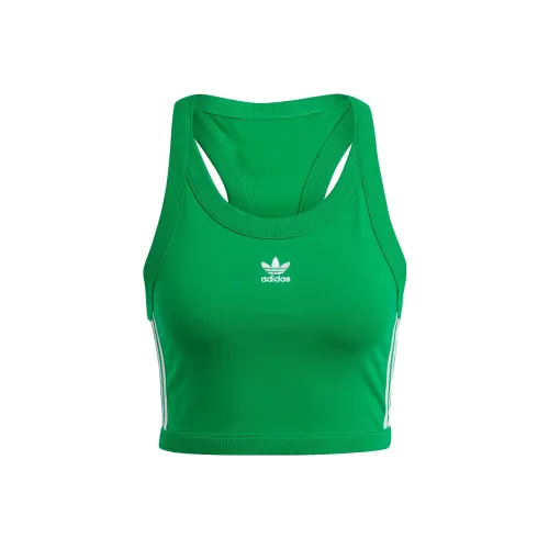 adidas originals Adicolor Classics 3 Stripes Short Tank Top Green