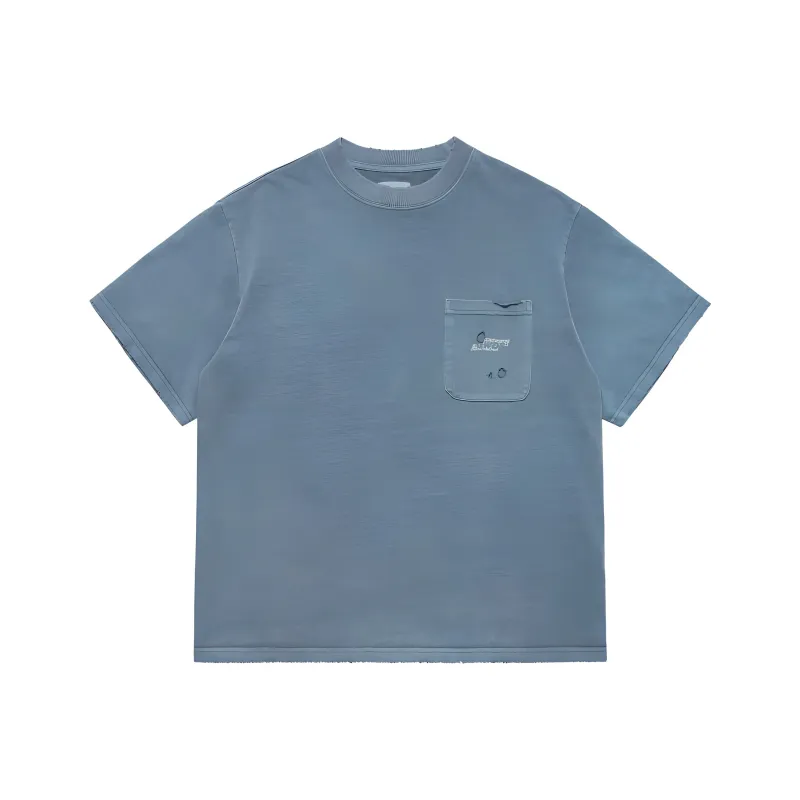 GWDS T Shirts Unisex Washed Blue-0