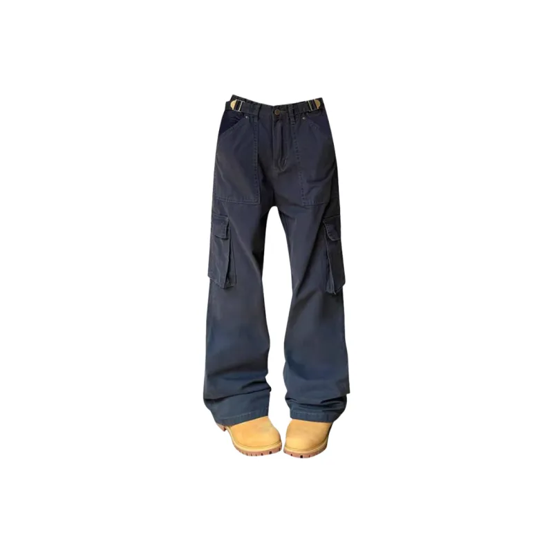 Zomuros Cargo Pants Unisex Navy Blue-0