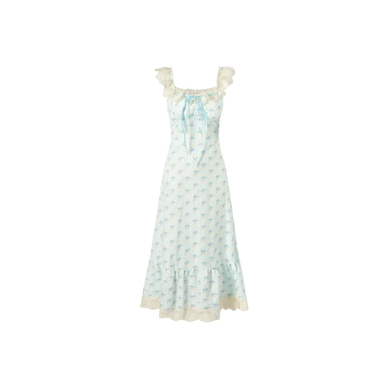 7 SEVFUN Slip Dress Women's Blue-0