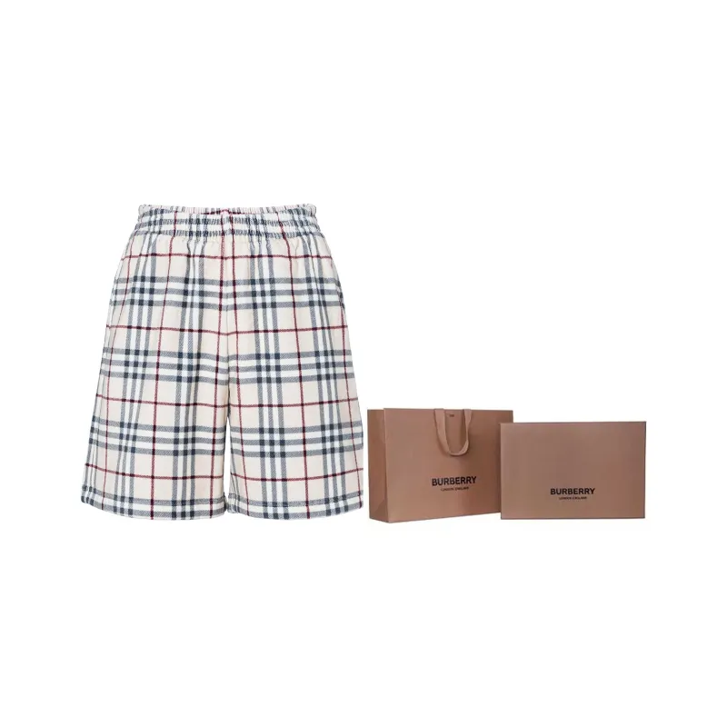 Burberry Debson Towel Check Shorts-6