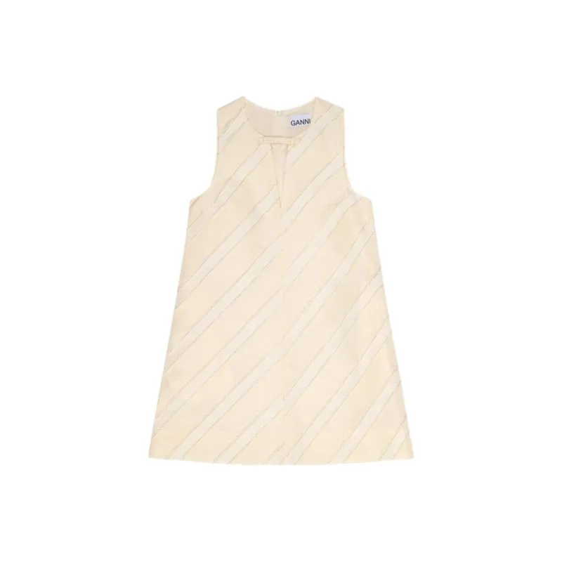 GANNI Stripe Mini Dress-0
