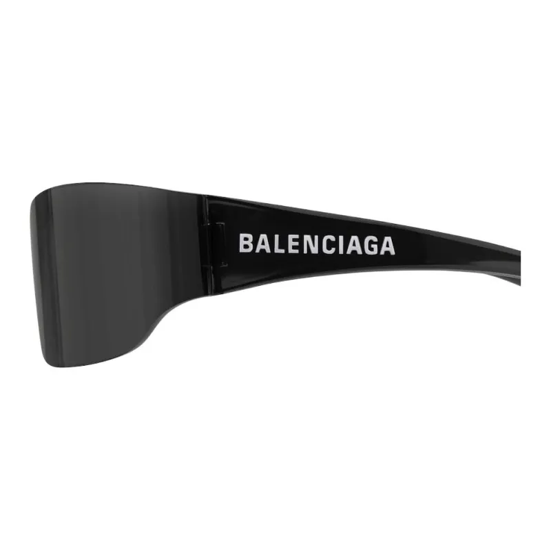 Balenciaga Nylon Injection Molded Polyamide Irregular Shape Sunglasses Women's Black-2