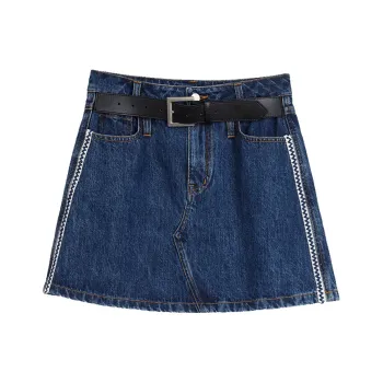 ELLE Casual Short Skirts Women's Dark Blue