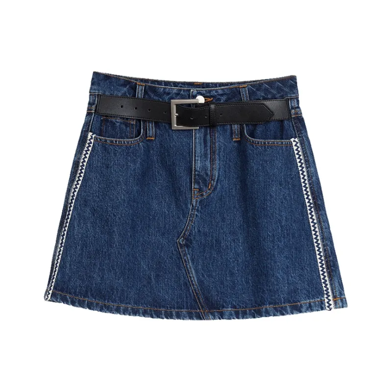 ELLE Casual Short Skirts Women's Dark Blue-0