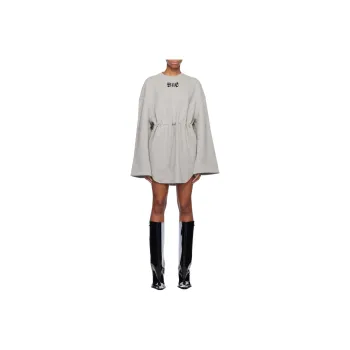 WE11DONE Long Sleeved Dress Women's Gray