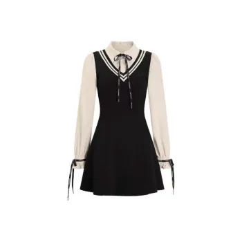 PUREIDOL Long Sleeved Dresses Women's Black
