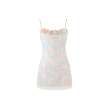 YGPRW Slip Dress Women's Pink Purple
