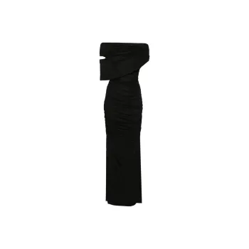 Blumarine Ruched Maxi Dress