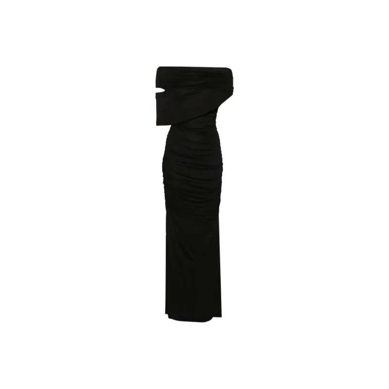 Blumarine Ruched Maxi Dress-0