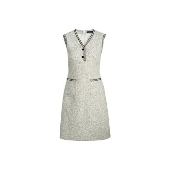 ROEYSHOUSE Sleeveless Dress Women's Black White Mixed Color