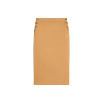 MaxMara Cresta Cotton Pencil Skirt