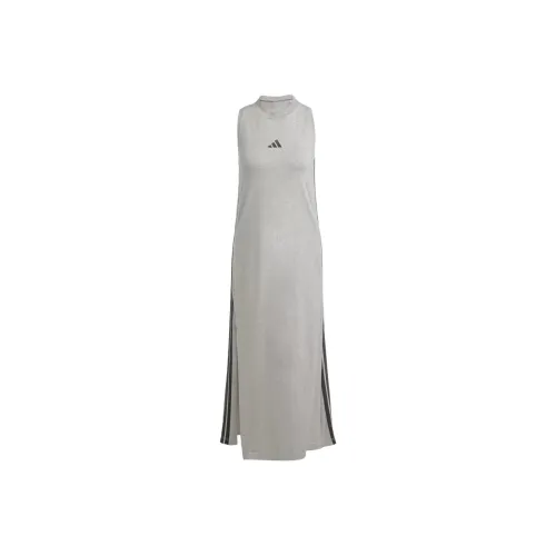 Adidas Free Shipping With AdiClub Essentials 3 Stripes Long Racerback Dress