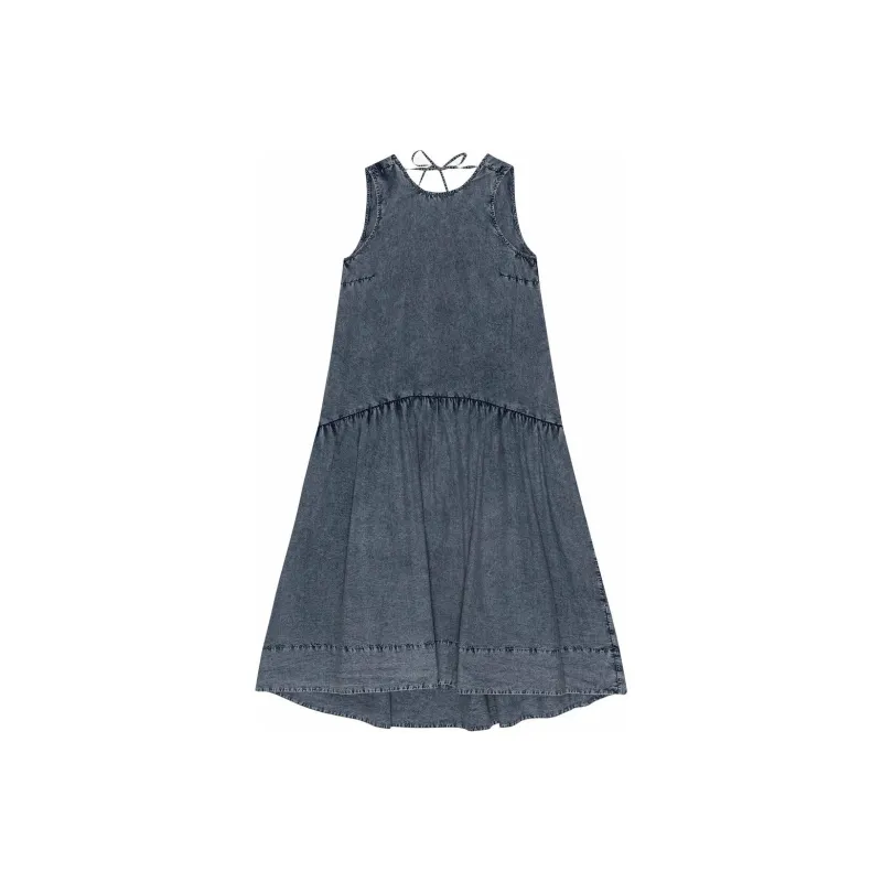 GANNI Cotton Poplin Open Back Midi Dress-0