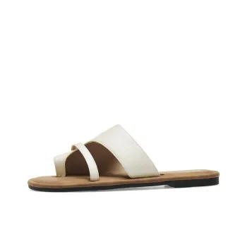 AGSDON Slide Slippers Women's Beige/Pink/Black