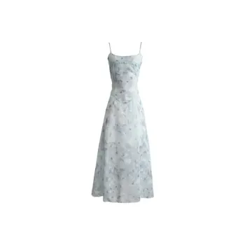 SECFLY OFFICIAL Slip Dress Women's Light Cyan
