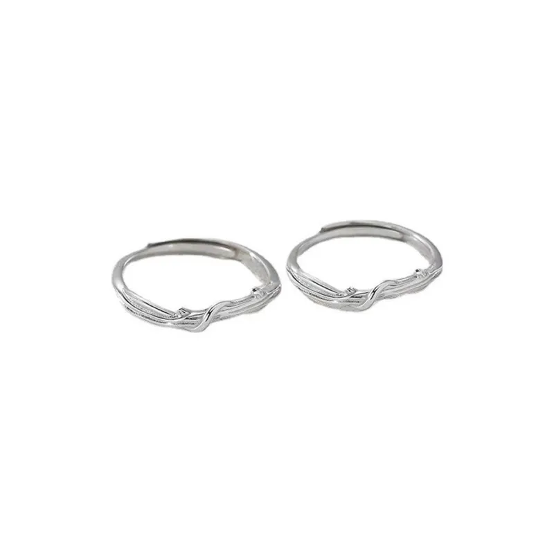 Anxious 999 Fine Silver Rings Unisex-0