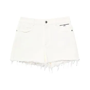 Stella McCartney FW23 Denim Shorts Women's White