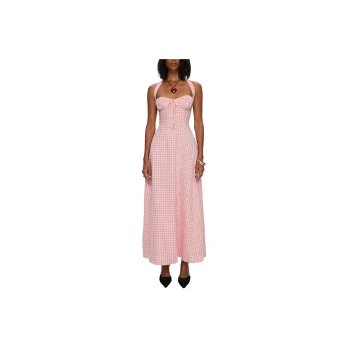PRINCESS POLLY LUCKY FOR YOU HALTER MAXI DRESS Slip Dress Women's MULTI/Multicolor